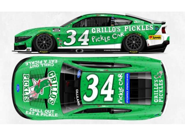 1:64 Ford Mustang #34 Todd Gilliland *Grilloâ€™s Pickles*, green 2026 - C342661GRITG