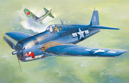 1:48 Сборная модель Самолет F6F-3 Hellcat Early Version - 80338