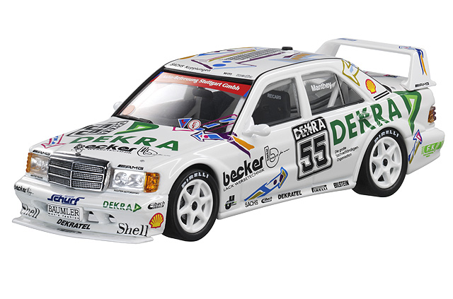 1:43 MERCEDES-BENZ 190E 2.5-16 Evo II #55 Olaf Manthey W201 DTM Nurburgring (1992), white / green - 400923455
