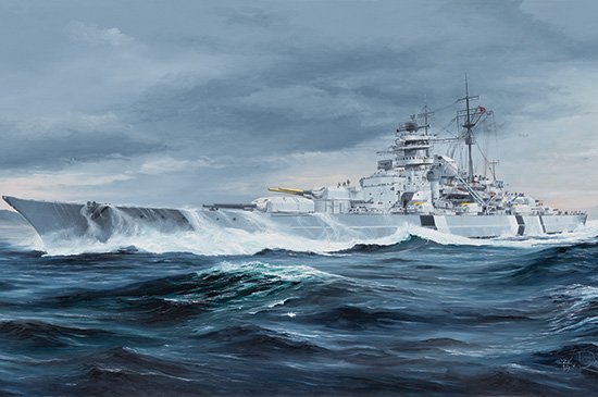 1:350 Сборная модель Немецкий линкор «Bismarck» - 05358