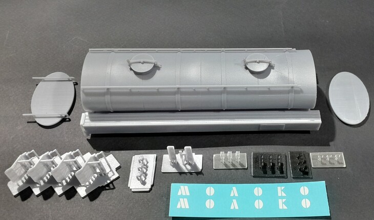 1:43 Сборная модель Молоковоз Г6ОПА 15.5 для Камский 53212 - Fmlab0014