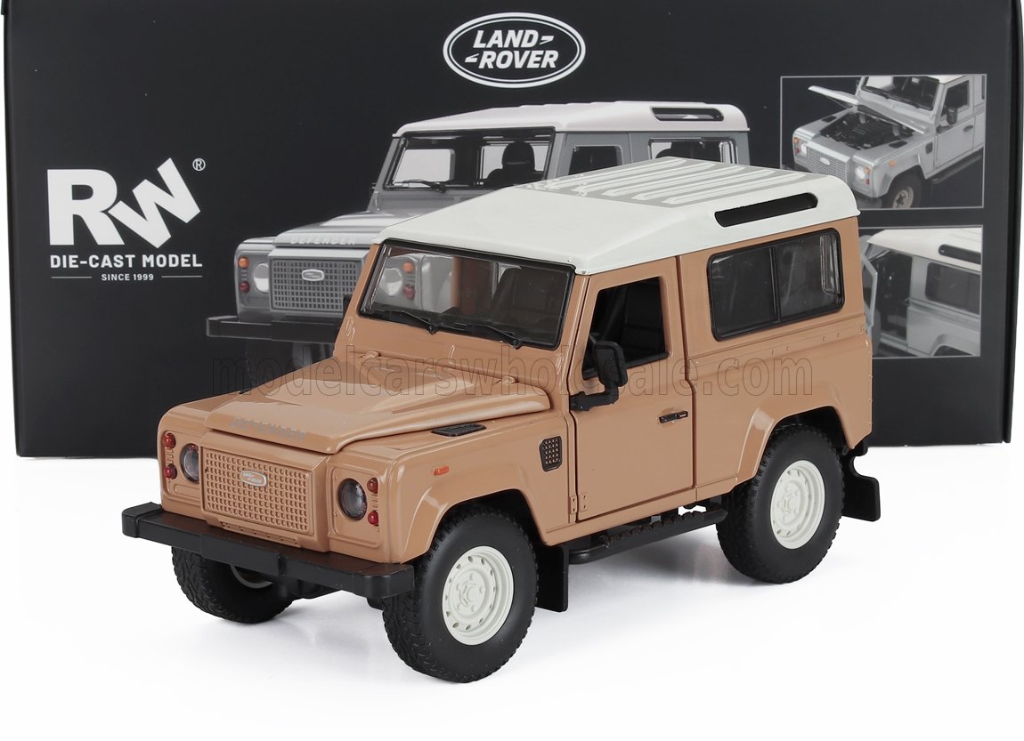 1:24 LAND ROVER Defender 90 Classic Work V8 Islay Edition (2023), Beige White - 0832BR