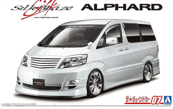 1:24 Сборная модель Toyota Alphard Silk Blaze MNH/ANH10/15W - 05873