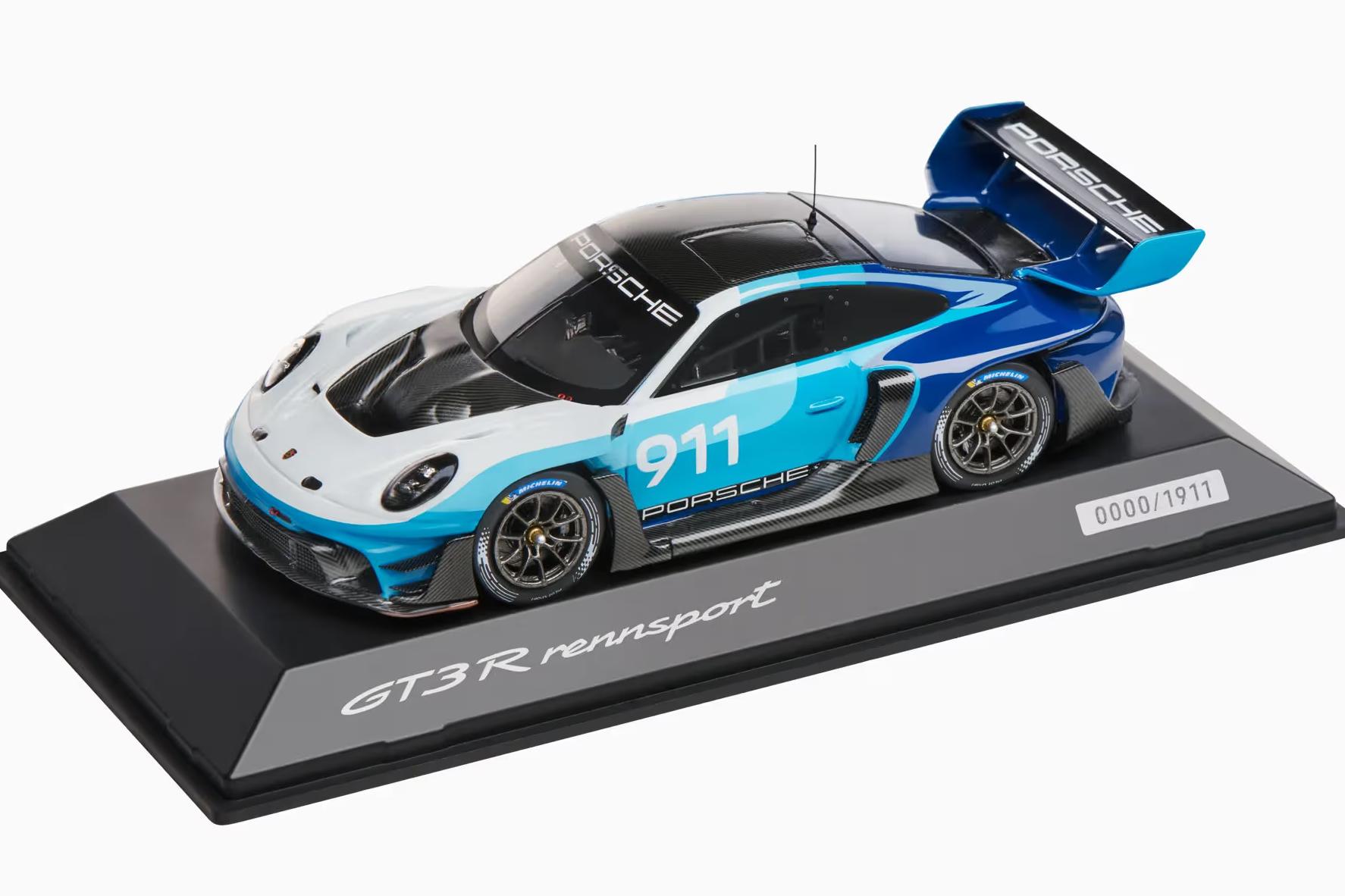 1:43 PORSCHE 911 992 Gt3 R №911 Racing Speed Icon Design Coupe (2023), 2 Tone Blue White - WAP0205030SGTR