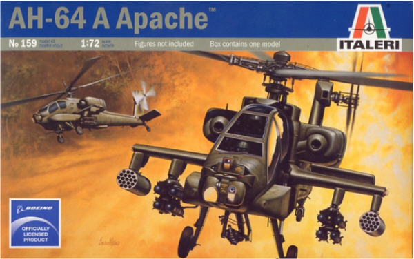 1:72 Сборная модель Вертолет AH-64A APACHE - 0159