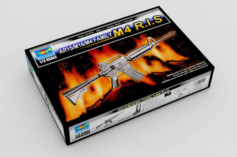 1:3 Сборная модель Американский Автомат AR15/M16/M4 M4R.R.I.S - 01910