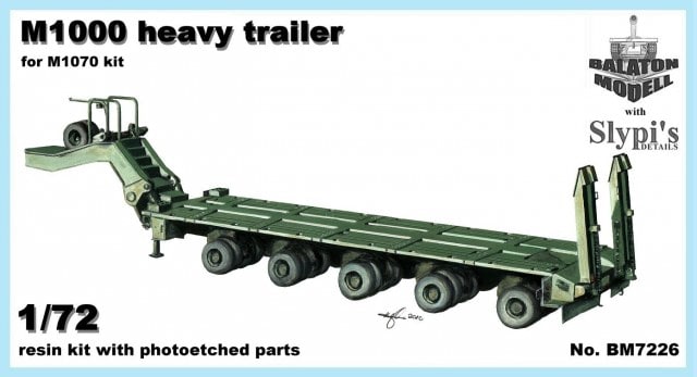 1:72 Сборная модель Американский тяжелый танковый транспортер M1000 (for HET) - BM7226