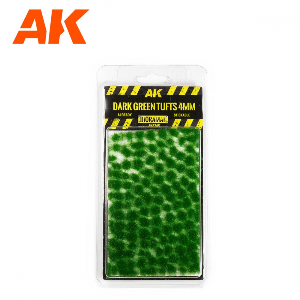 1:35 DARK GREEN TUFTS 4MM - AK8245