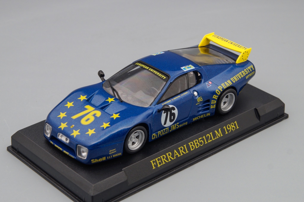 1:43 FERRARI 512BB Le Mans (1981), Ferrari Collection 51, blue - FC051