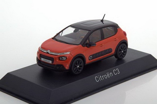 1:43 CITROËN C3 2016 Power Orange/Black - 155266