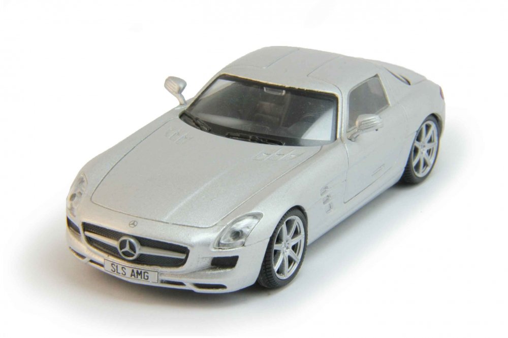 1:43 MERCEDES-BENZ SLS AMG, Суперкары 14, silver - SUP014