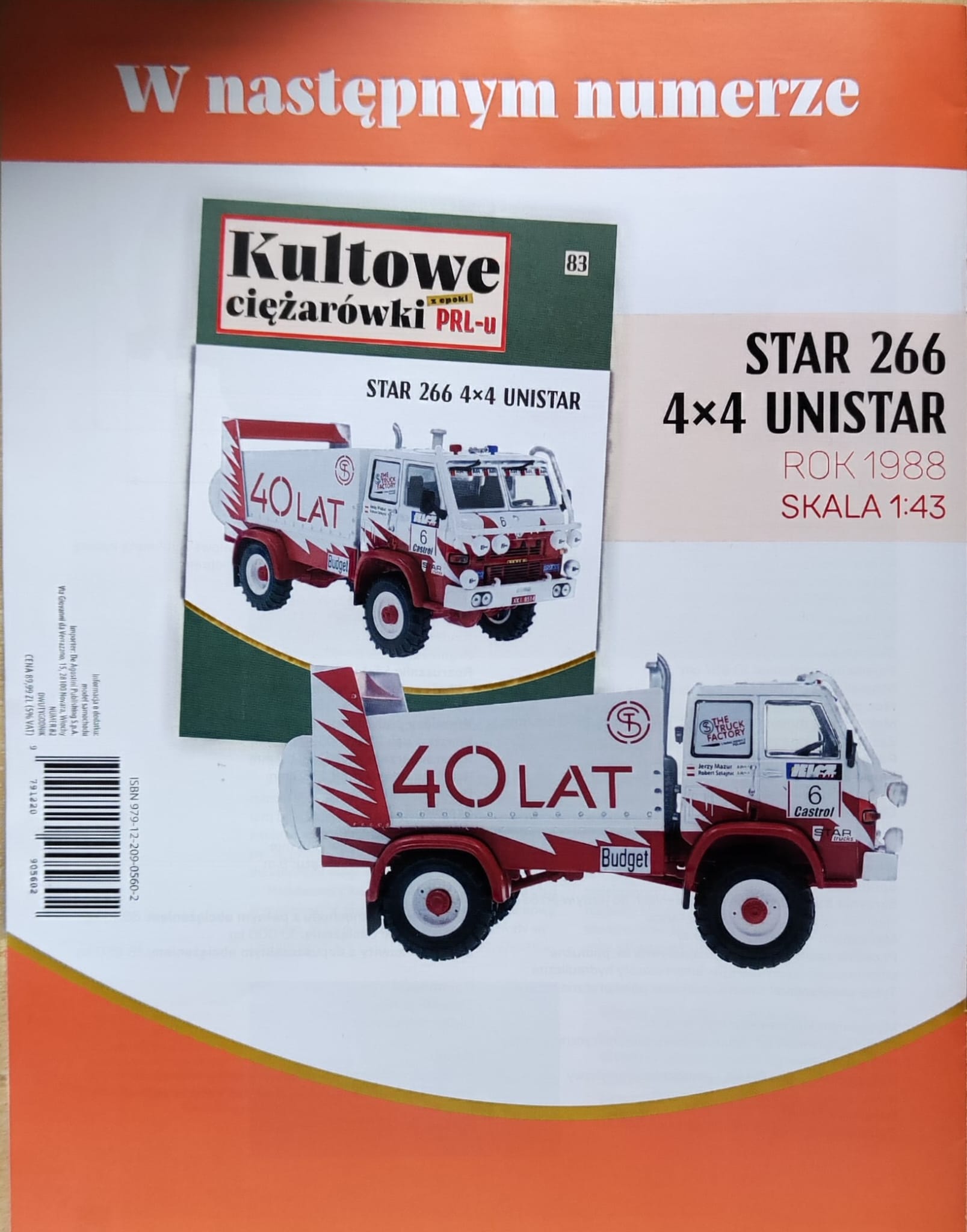 1:43 STAR 266 4x4 Unistar, Kultowe Ciezarowki PRL-u 83 - kulC083