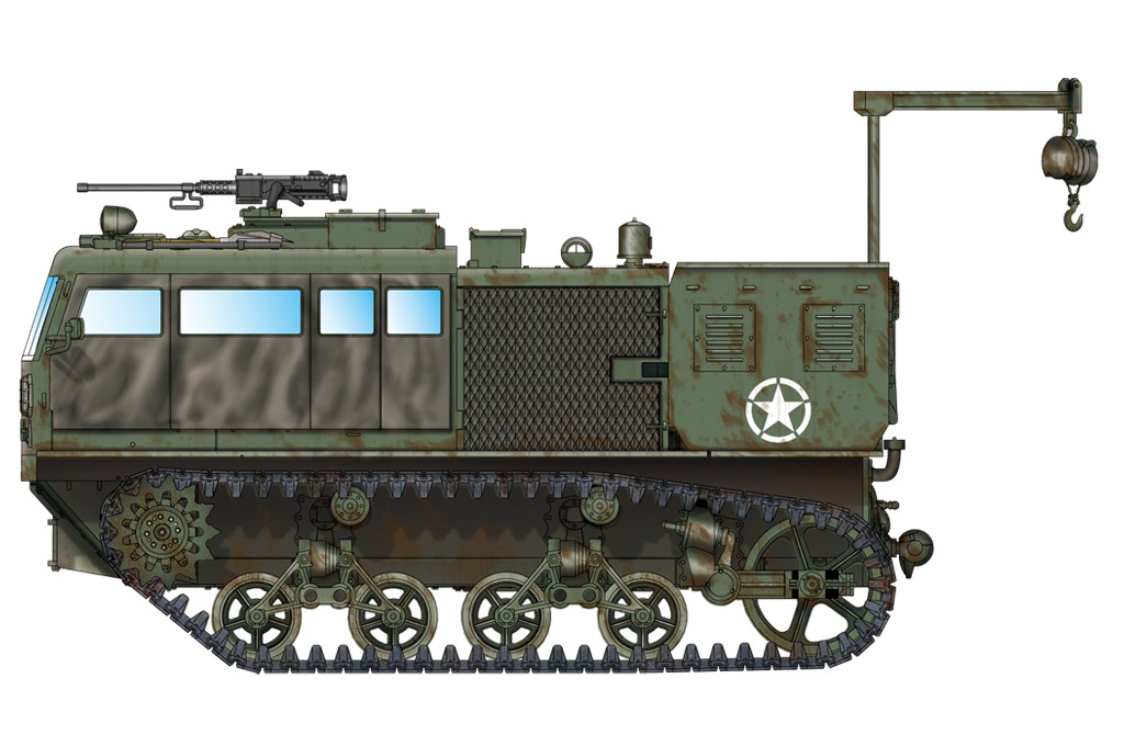 1:72 Сборная модель Транспортер MD M4 High Speed Tractor (155mm/8-in/240mm) - 82921