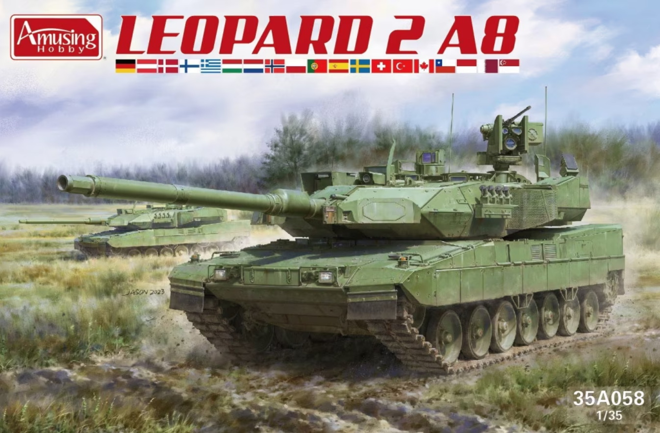 1:35 Сборная модель танк Leopard 2 A8