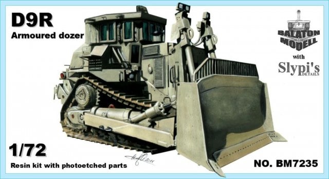 1:72 Сборная модель Американский бронированный бульдозер Caterpillar D-9R - BM7235