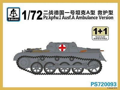 1:72 Сборная модель Немецкий легкий танк Pz.Kpfw.I Ausf. A (медицинский транспортер) - PS720093