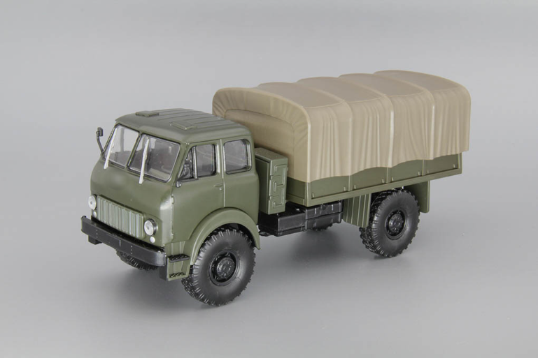 1:43 Минский-505 (1962) полноприводный грузовик с тентом, хаки - H210