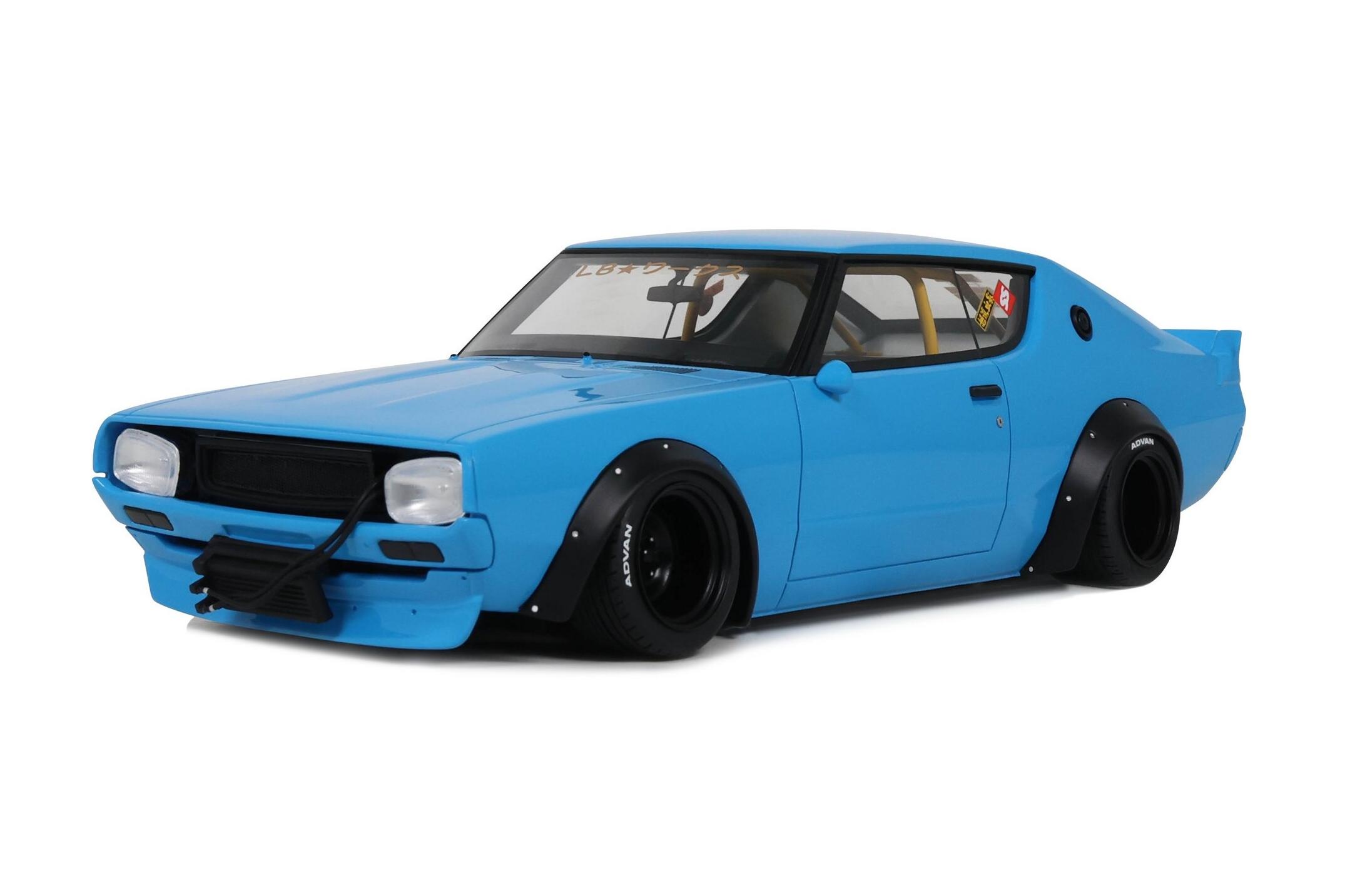 1:18 NISSAN SKYLINE 2000 GT-R (KPGC110) LB WORKS (2024), blue - OT1210