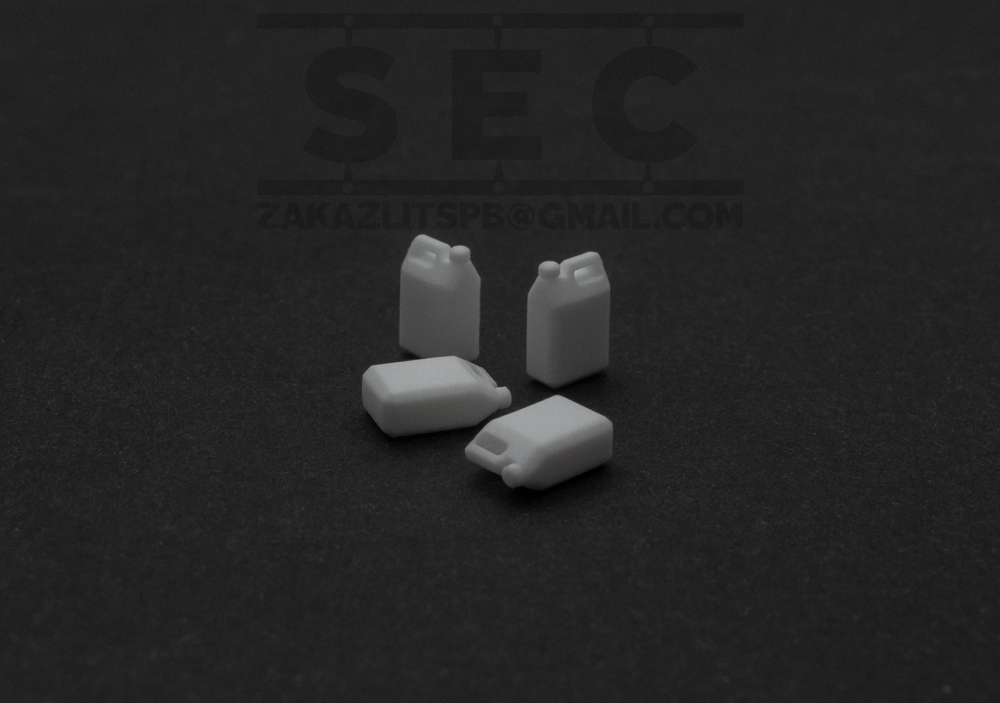 1:43 Канистра пластиковая 10л, комплект 4шт. - SEC007