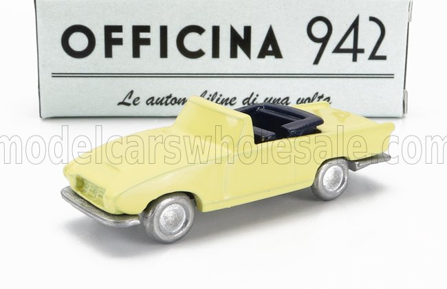 1:76 FIAT 1200 Spider Carrozzeria Ghia Cabriolet Open (1958), Yellow - ART2047A
