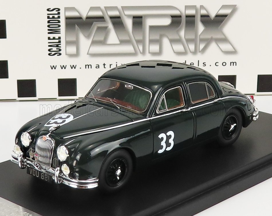 1:43 JAGUAR Mkii 3.4 Litre N33 Winner Silverstone Daily Express Trophy (1958), green - MXR41001-031