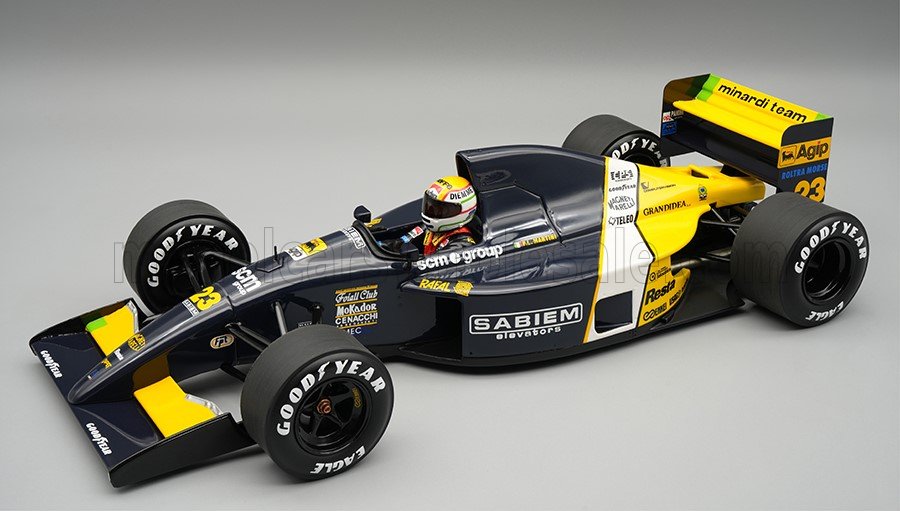 1:18 MINARDI F1 M191 FORD №23 MONACO GP (with pilot figure) (1991) Pierluigi Martini - TMD18-471B