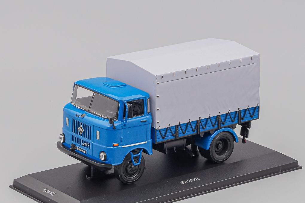 1:43 IFA W50L, серия грузовиков от VVM, blue / grey - VVM105-X2
