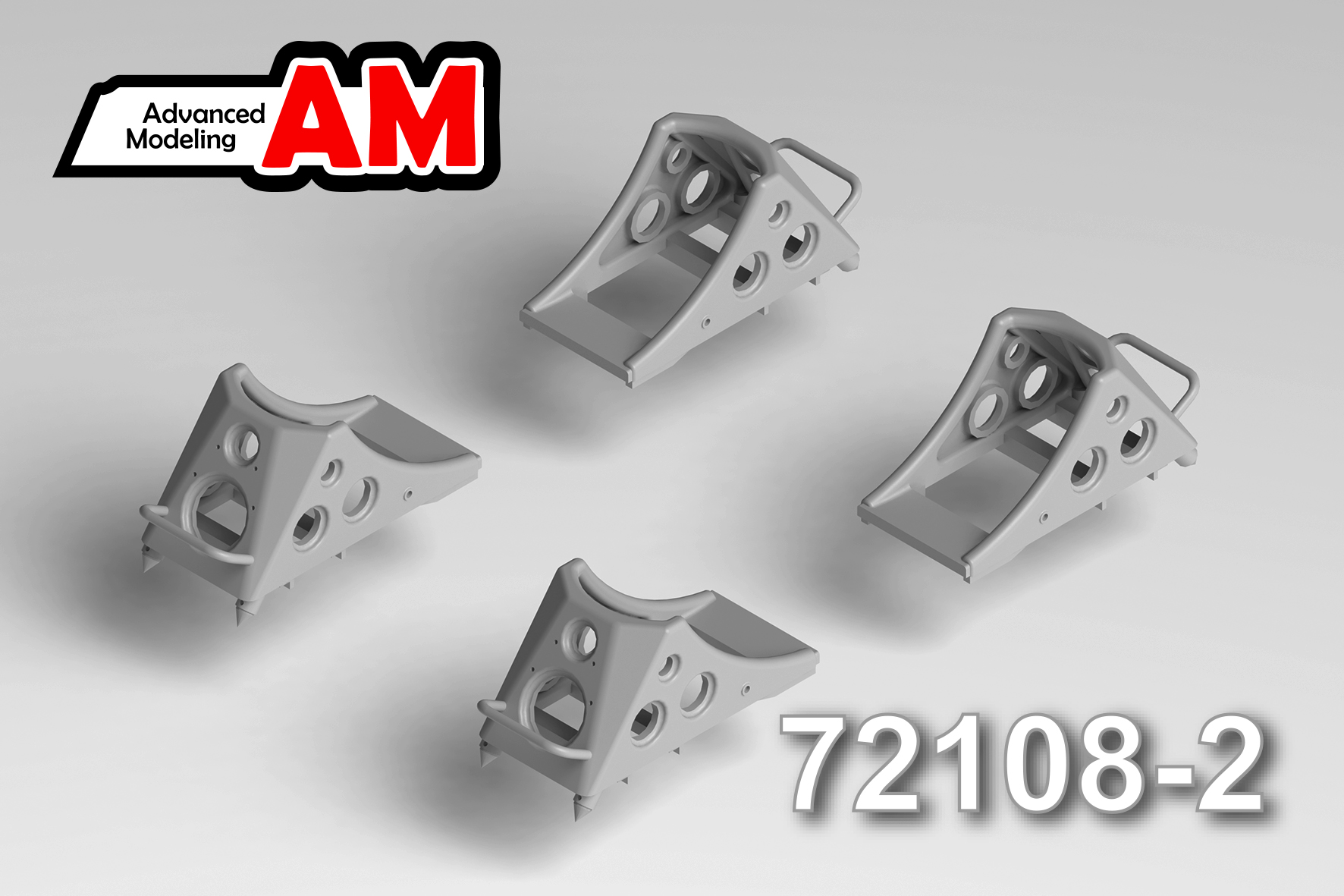 1:72 Колодки под колеса шасси «узкие» (6 шт.) - amc 72108-2