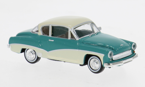 1:87 Wartburg 311 Coupe 1959, grün/hellblau - BRE27162