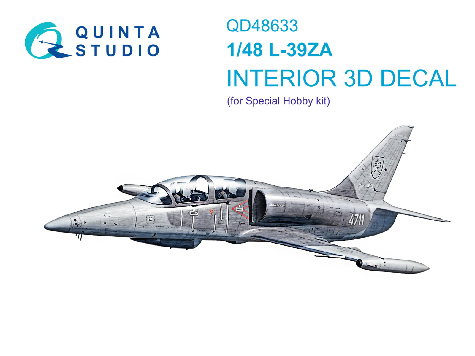 1:48 3D Декаль интерьера кабины L-39ZA (Special Hobby) - QD48633