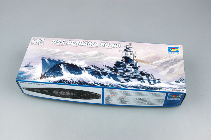 1:700 Сборная модель Американский линейный корабль BB-60 USS Alabama - 05762