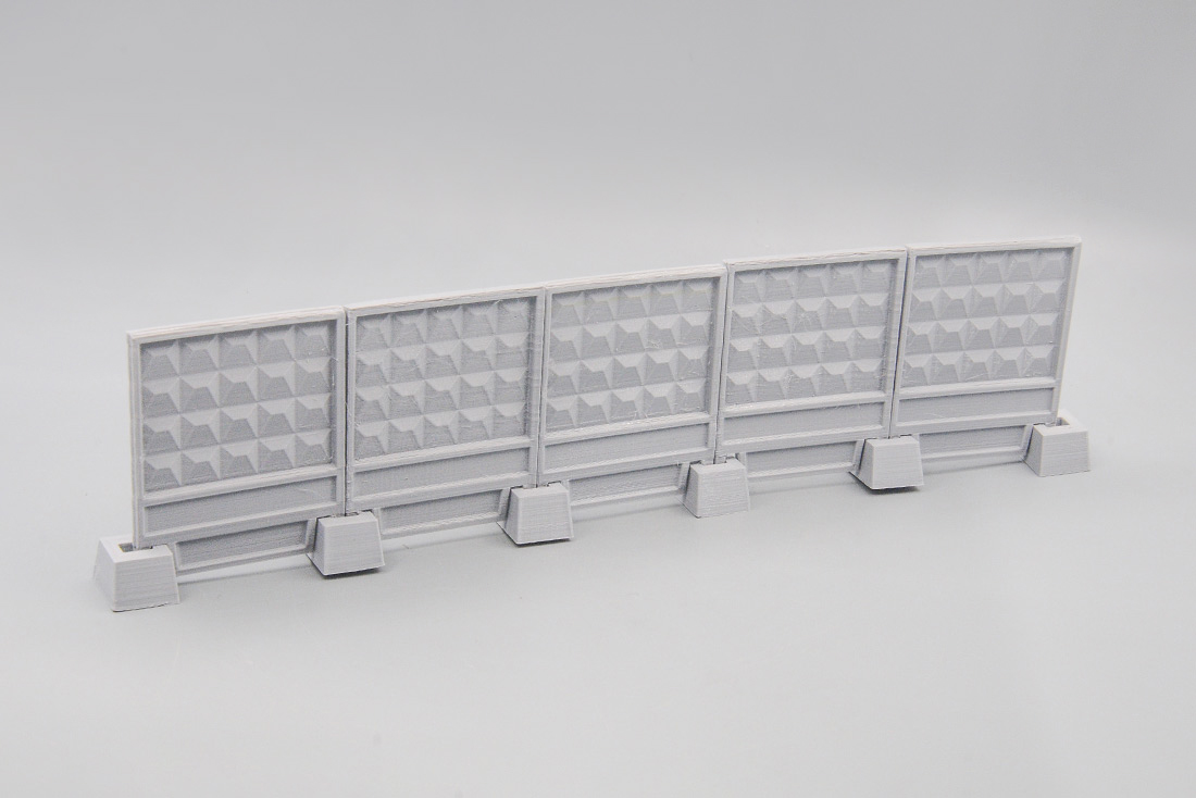 1:43 Комплект секций забора ПО-2, 5 секций с опорами - TV-D-007