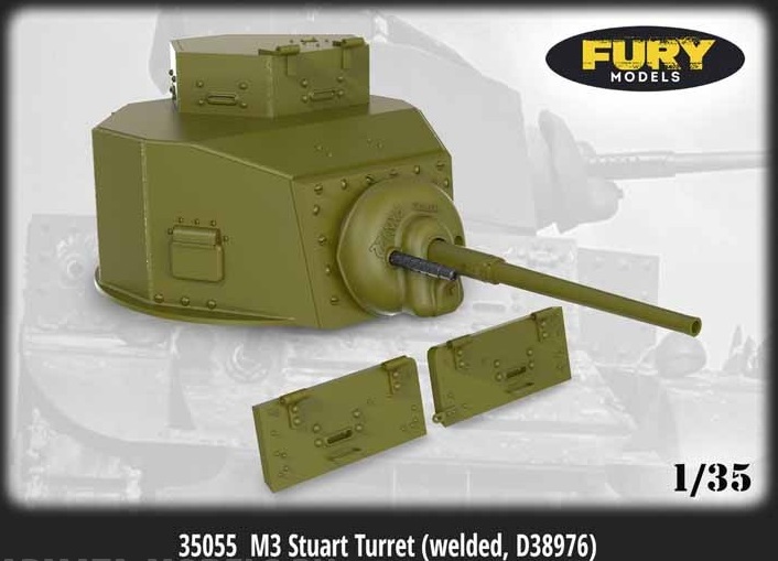 1:35 Башня M3 Stuart Turret (welded, D38976) - 35055