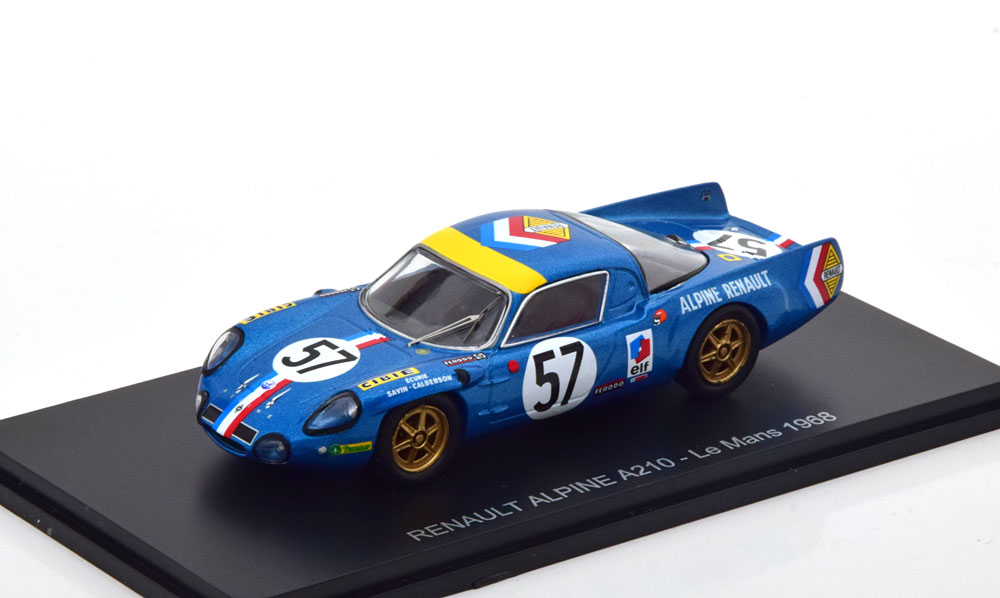 1:43 RENAULT Alpine A210 No 57 24h Le Mans, LeGuellec/Serpaggi (1968) - LM1968-2-X1