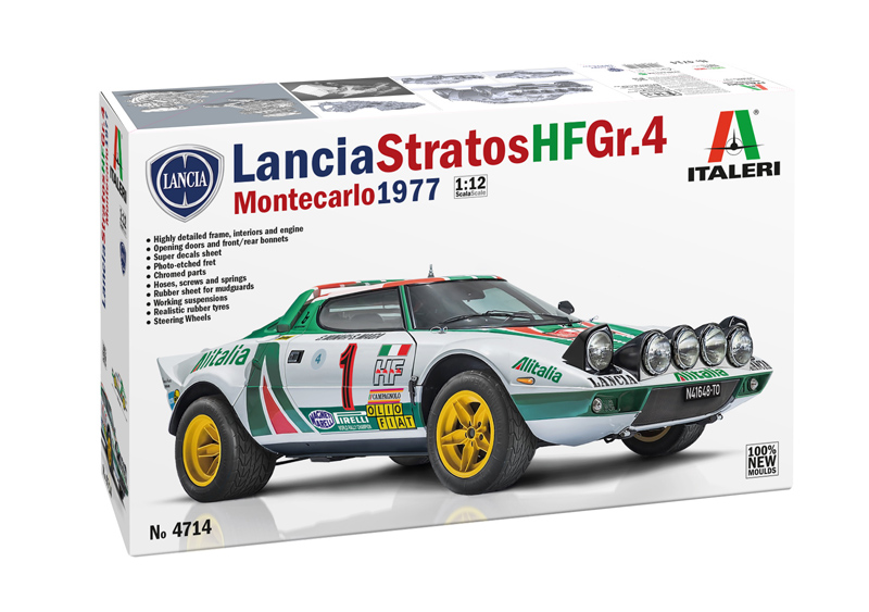 1:12 LANCIA Stratos Hf Alitalia Gr.4 (night Version) №1 Winner Rally Montecarlo (1977) Sandro Munari - Silvio Maiga + Stratos Hf Street Version 1974 - 4714
