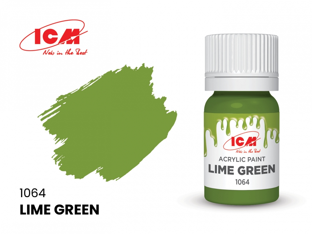 Краска для творчества, 12 мл, цвет Лаймовый(Lime Green) - C1064