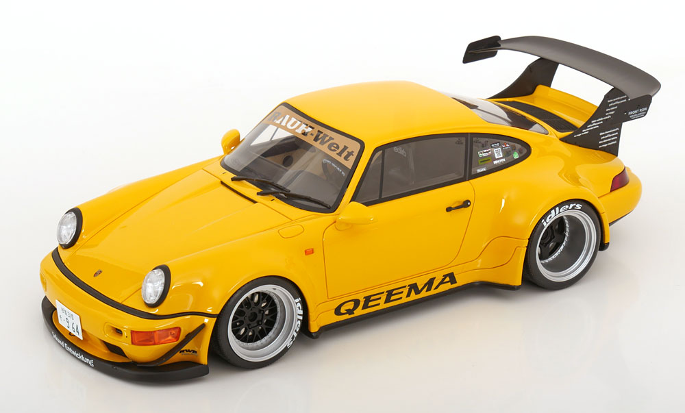 1:18 PORSCHE 911 (964) RWB Qeema (2024), yellow - GT492