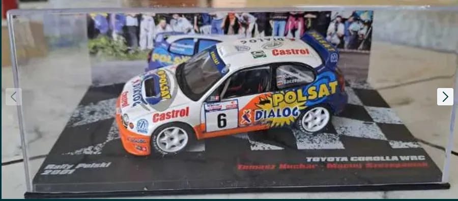 1:43 TOYOTA Corolla WRC- Kuchar, Szczepaniak 2001 из серии RALLY CARS - RALLYC018