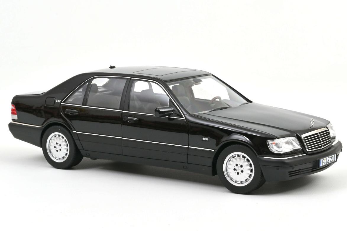 1:18 MERCEDES-BENZ S600 (W140) (1997), Obsidian Black Metallic - 183045