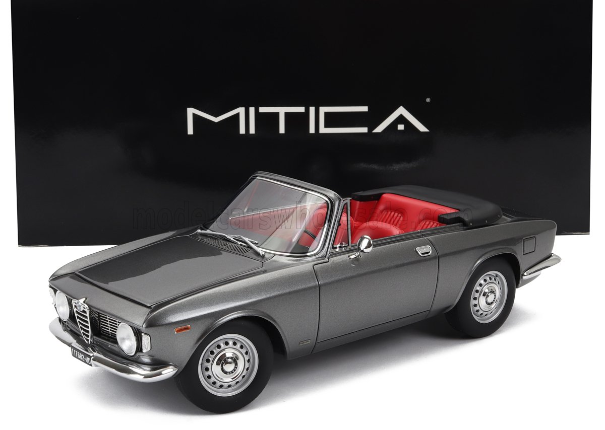 1:18 ALFA ROMEO Giulia 1600 Gtc Cabriolet Open (1964) – Interior Red, Grigio Met - Grey - 100084