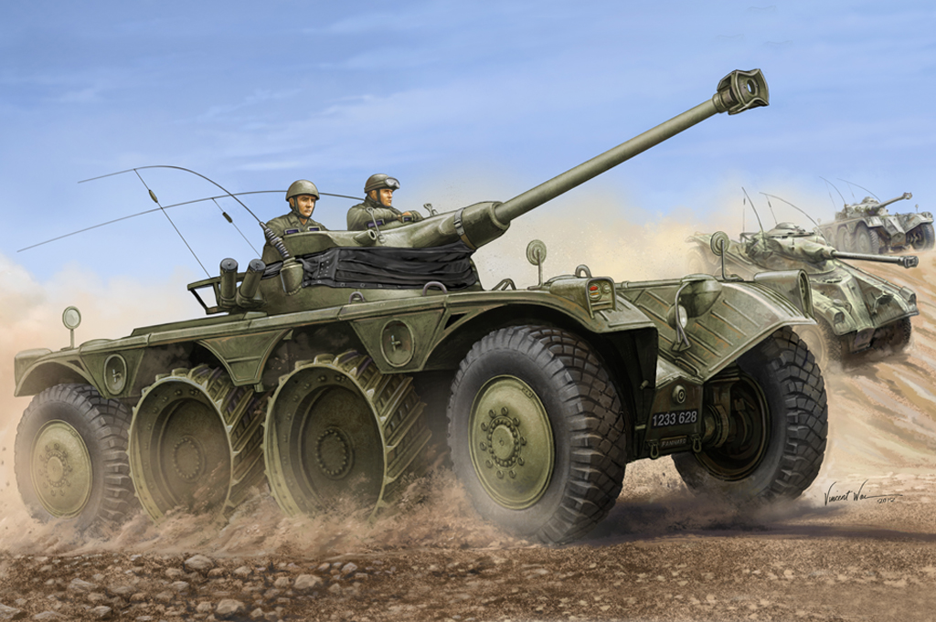 1:35 Сборная модель Танк French EBR-11 Wheeled Reconnaissance Vehicle - 82490