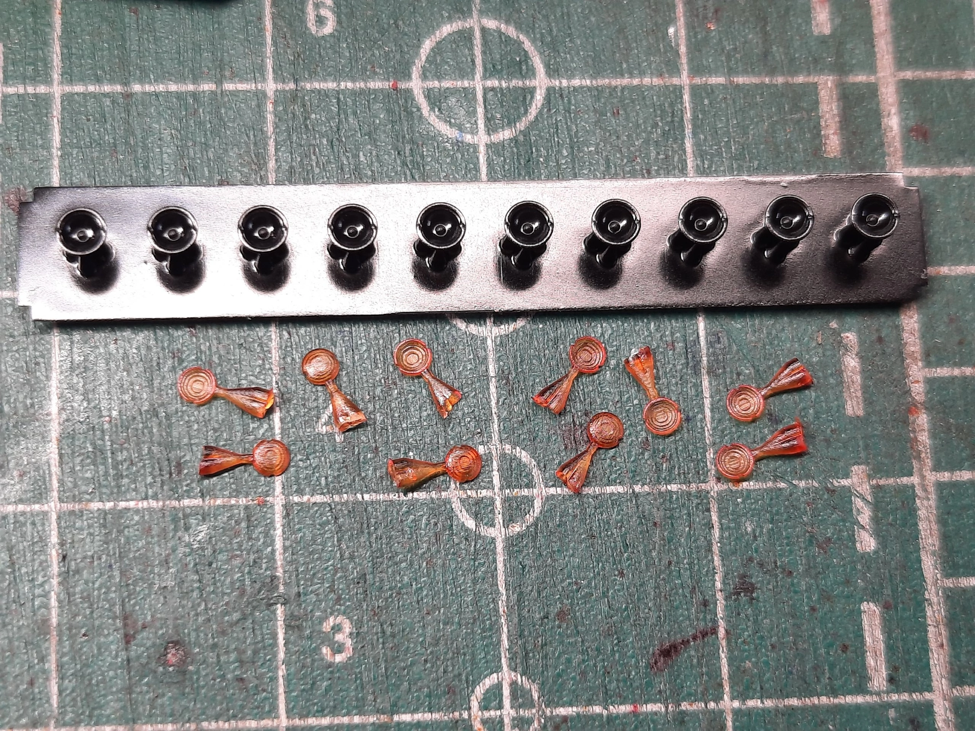 1:43 Фонарь ПФ-101 (оранжевый) вариант 2, компл. 10шт. - CT-LT023Y-1