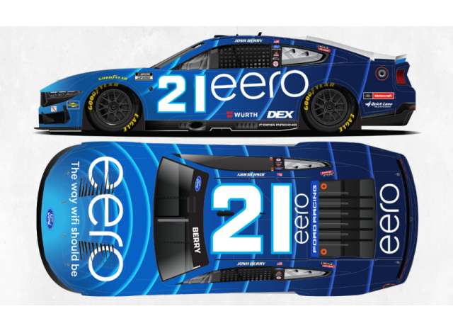 1:64 Ford Mustang #21 Josh Berry *21 eero*, blue/white 2026 - C212661EERJP