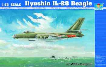 1:72 Сборная модель Советский фронтовой бомбардировщик Ил-28 - 01604