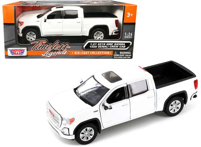 1:27 GMC Sierra 1500 Denali Crew Cab 2019, white - mmax79362w