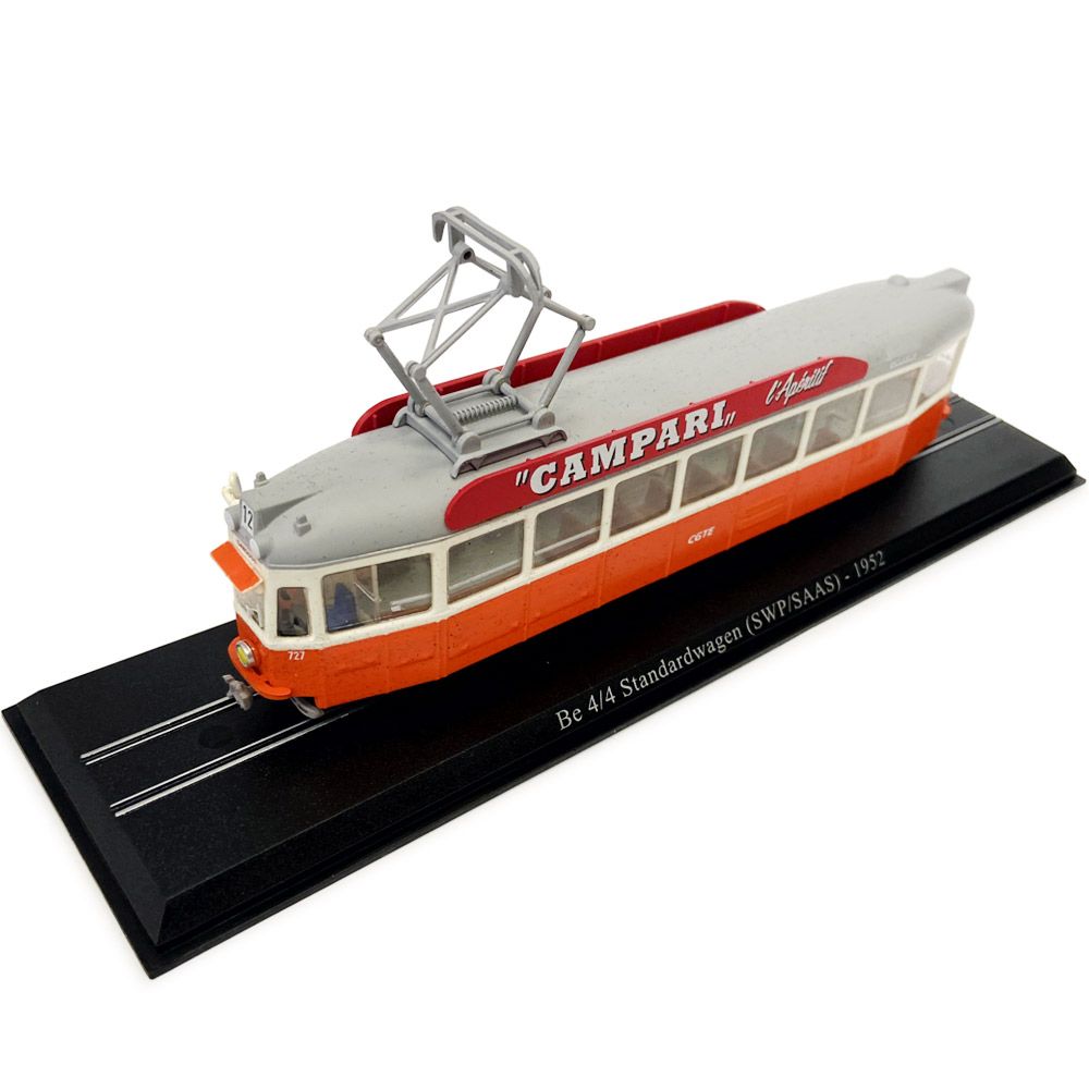 1:87 Трамваи. Be 4/4 Tram (Женева, Швейцария, 1950-1952), оранжевый - 637936