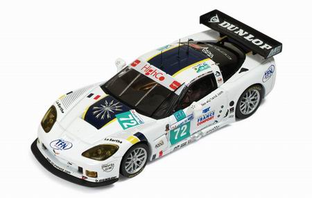 1:43 CHEVROLET Corvette C6.R 72 LMGT1 Le Mans (L.Alphand - S.Gregoire - P.Goueslard) 2009, белый - LMM178