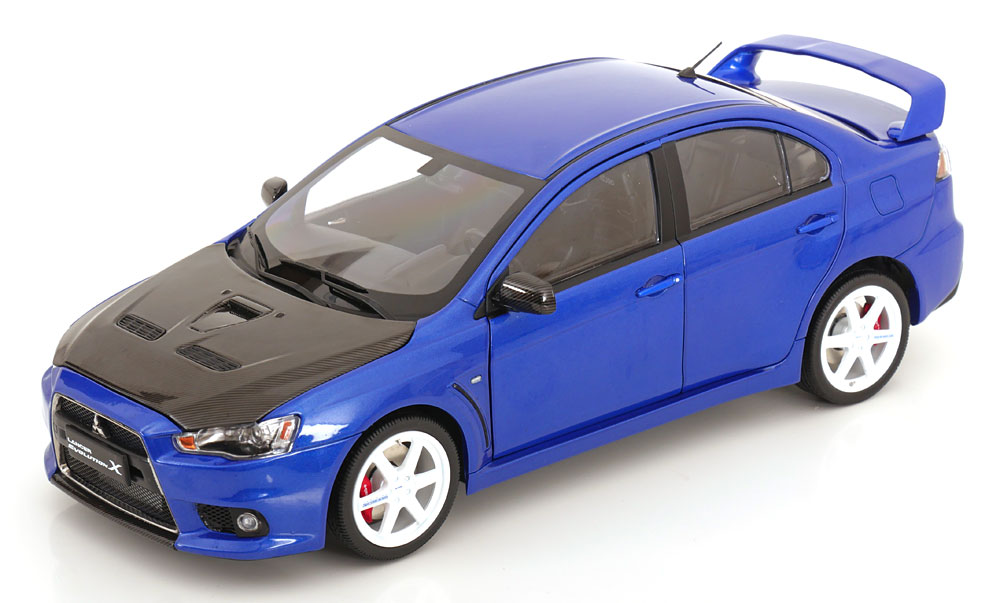 1:18 MITSUBISHI Lancer Evo X, blue metallic carbon - 106021