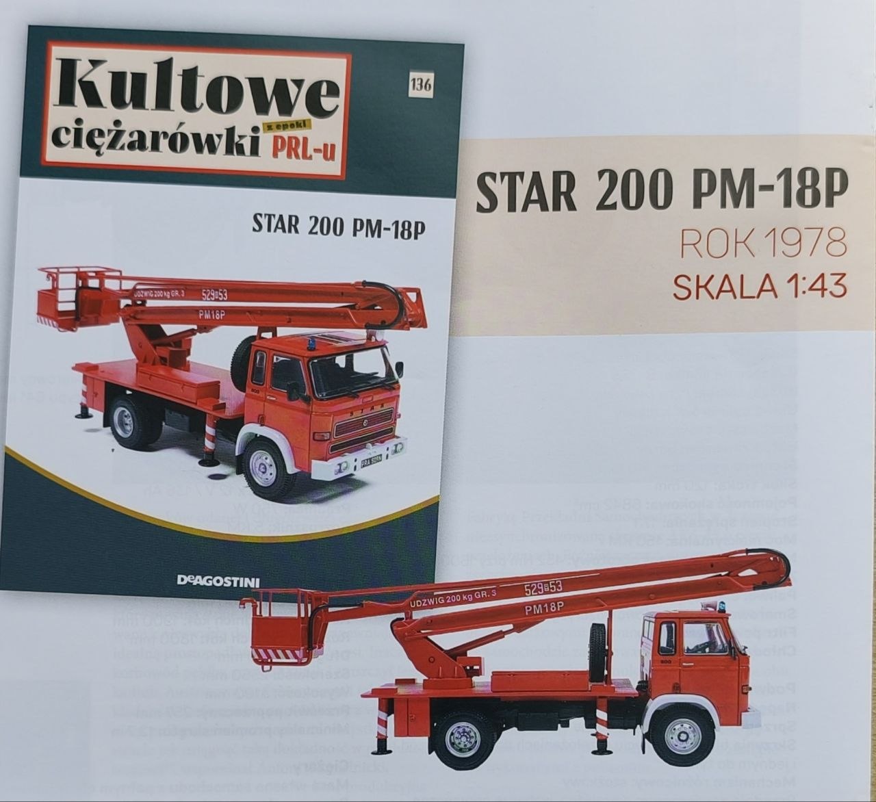 1:43 STAR 200 PM-18P, Kultowe Ciezarowki PRL-u - kulC136