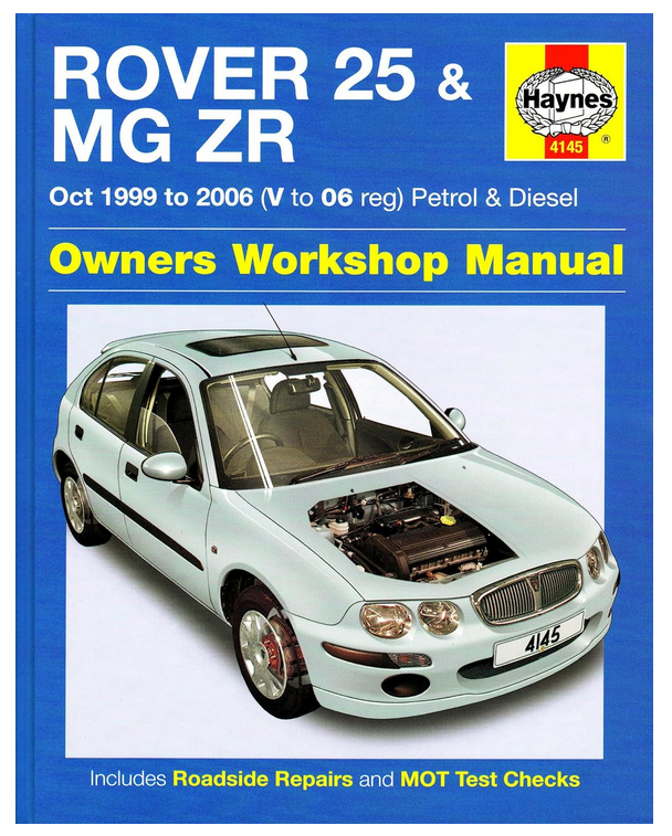 Книга Руководство по ремонту Rover 25 & MG ZR (на англиском) - J632